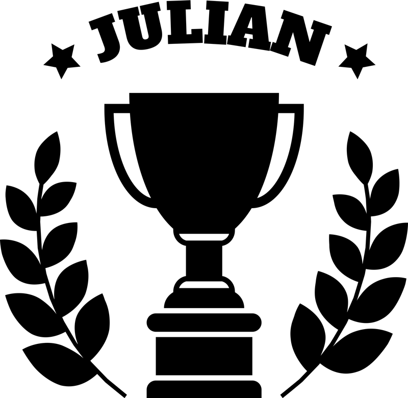 Fotbalový plakát s osobním trofejem - TenStickers