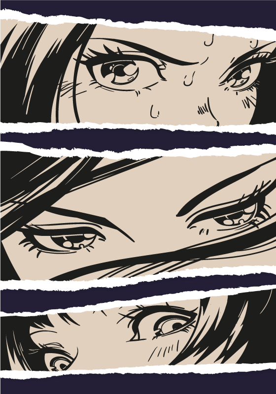 Kolážový tisk plakátu anime - TenStickers