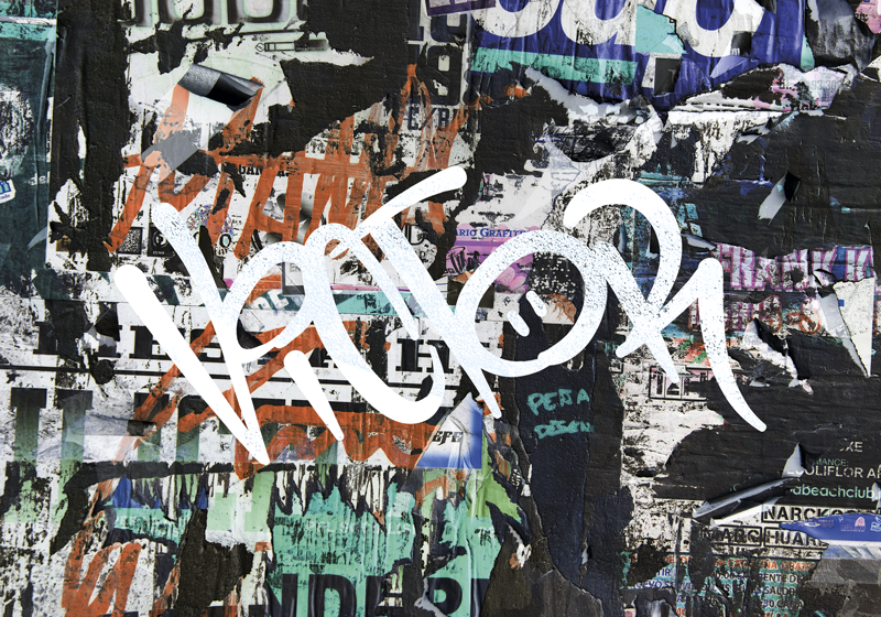 Graffiti plakát s názvem - TenStickers