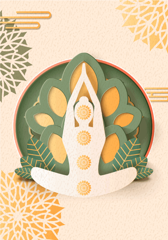 Namasté Jóga Zenový plakát - TenStickers