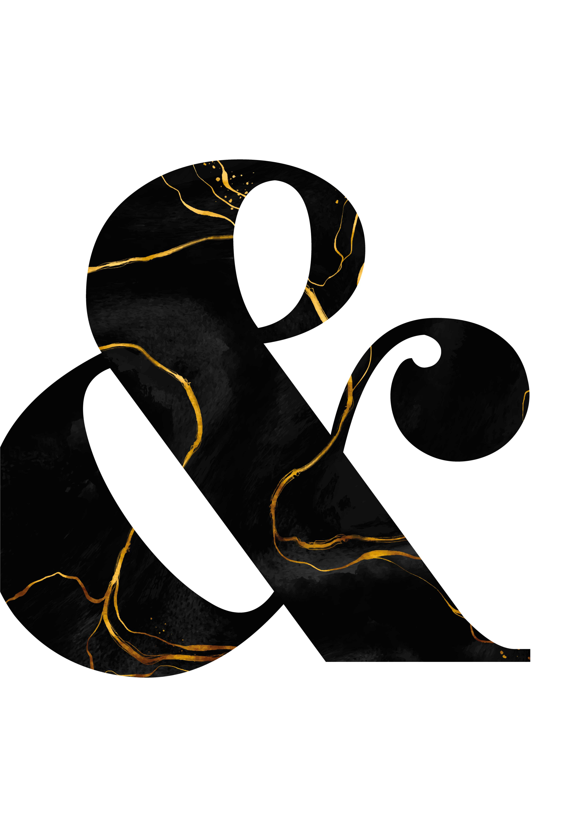 Jednoduchý obraz na plátně se symbolem „&“ - TenStickers