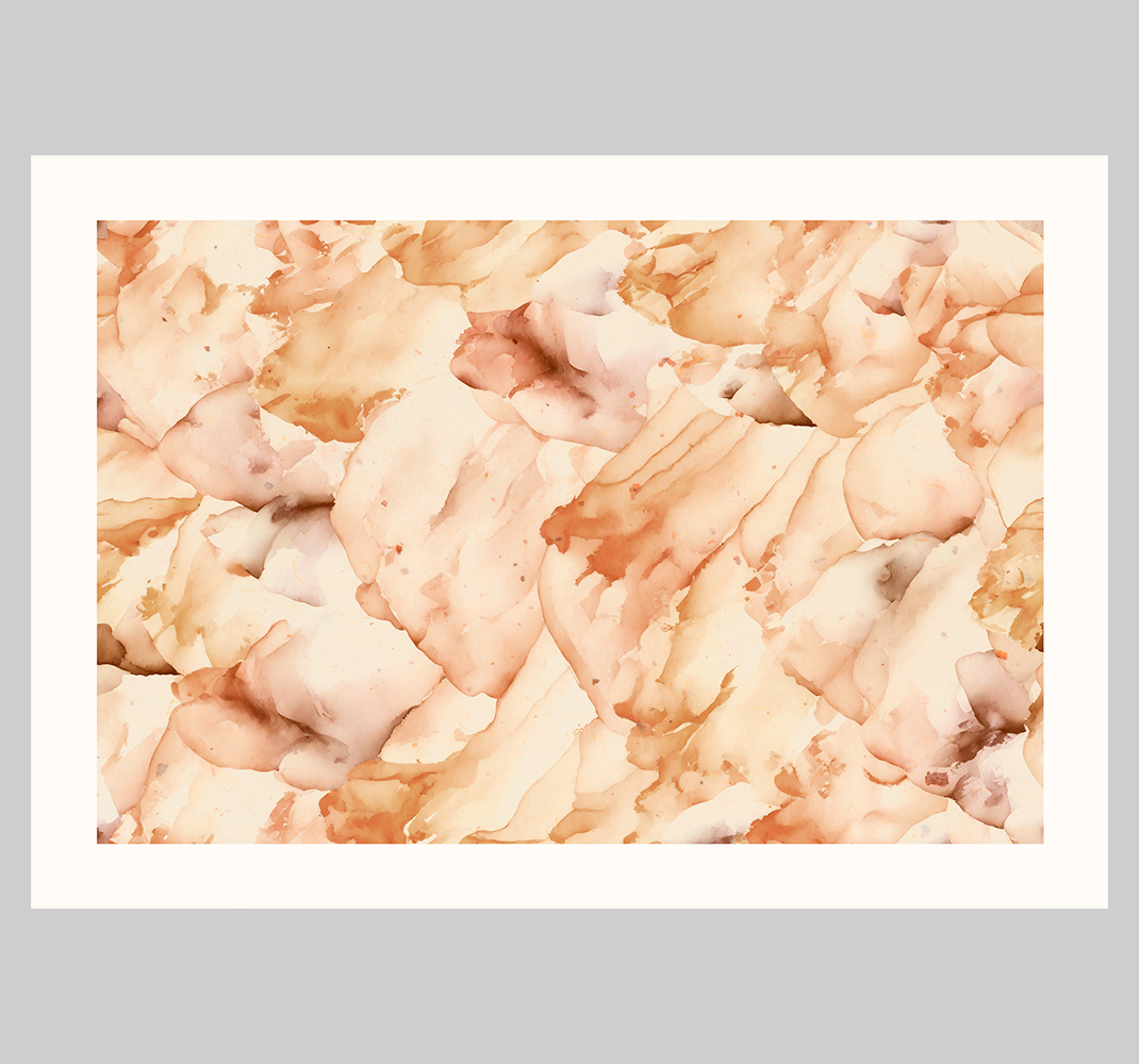 Akvarel s bílým rámem Abstraktní plakát - TenStickers