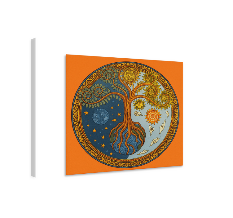 Duchovní strom života Obraz pro obývací pokoj - TenStickers