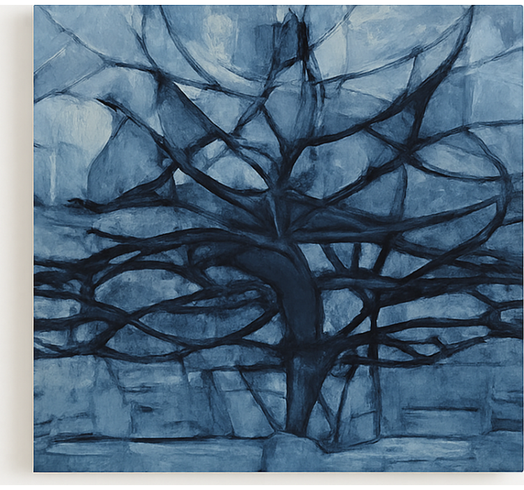 Design v šedých odstínech Obraza stromy - TenStickers