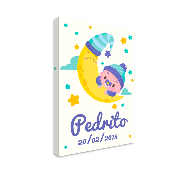 Bebe nombre y fecha školka obraz - TenStickers