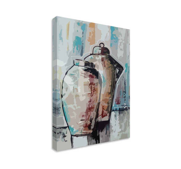 Obraz dekorace vintage hlíněné vázy - TenStickers