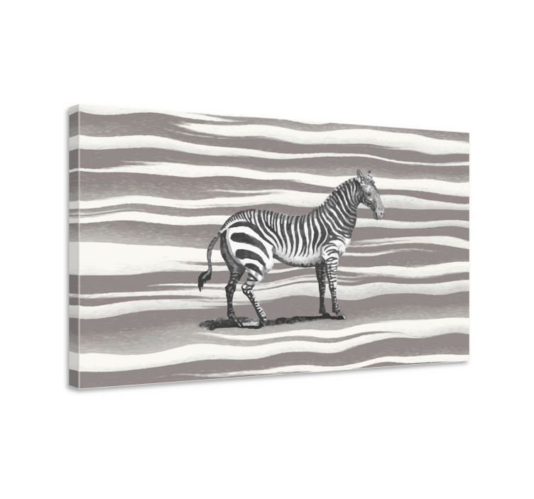 Vintage zebra obraz - TenStickers