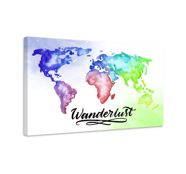 Wanderlust obraz nástěnné umění pro hlavní ložnici - TenStickers