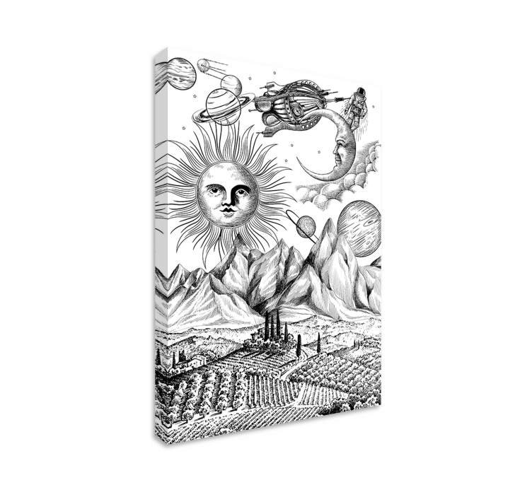 Obrazy koláže na plátně - TenStickers