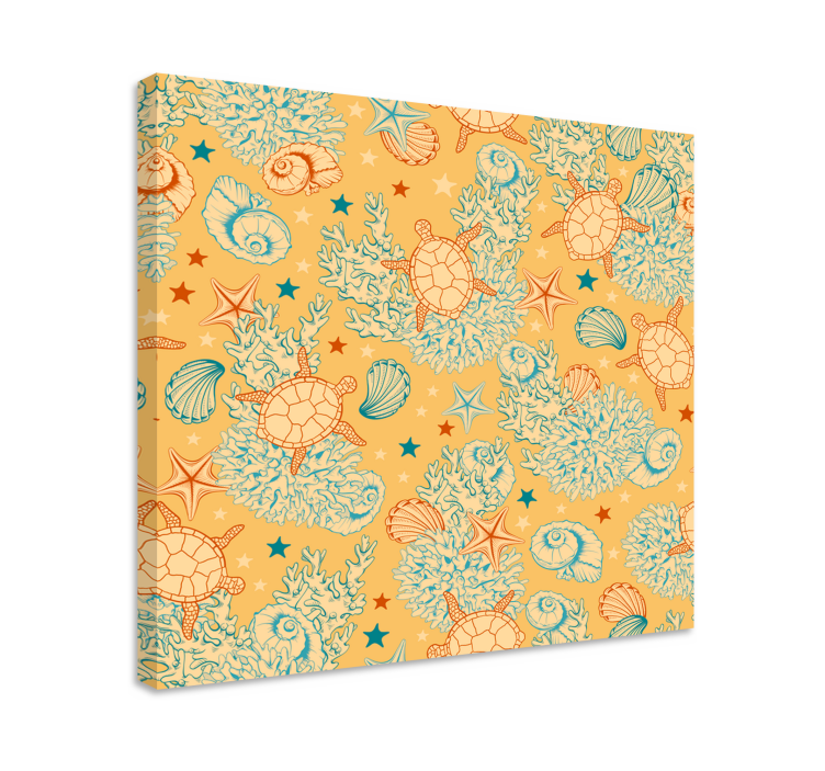 Námořní obraz s motivem mořské želvy - TenStickers