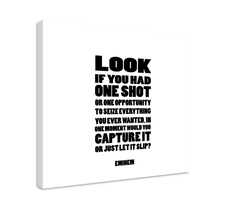 Jeden výstřel píseň lyrická hudba obraz umění - TenStickers