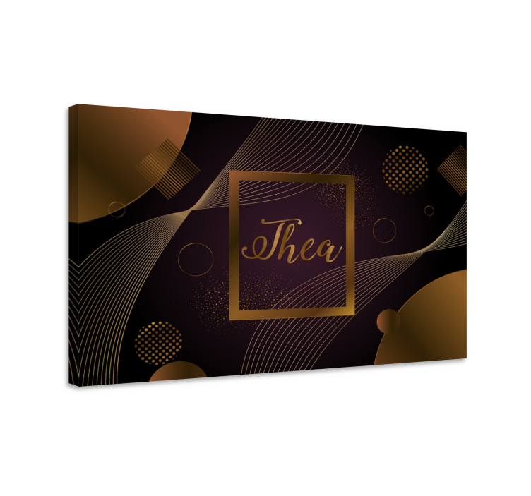 Obraza květin a rostlin v elegantním kruhovém designu - TenStickers