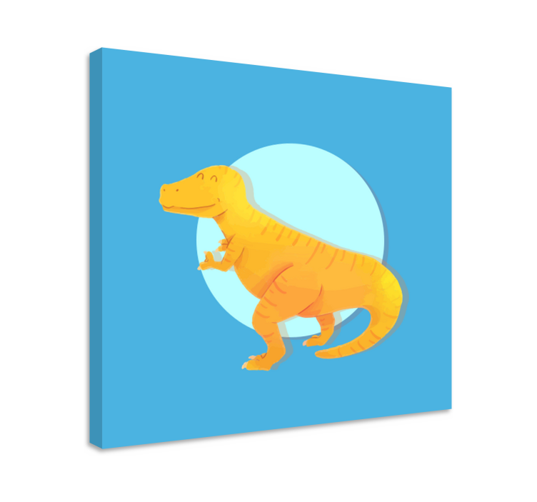 Obraza dinosaurů veselý t-rex - TenStickers