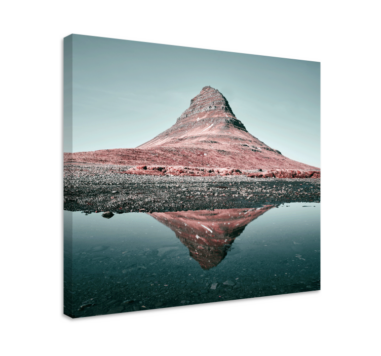 Obraz krajiny odraz hory kirkjufell - TenStickers
