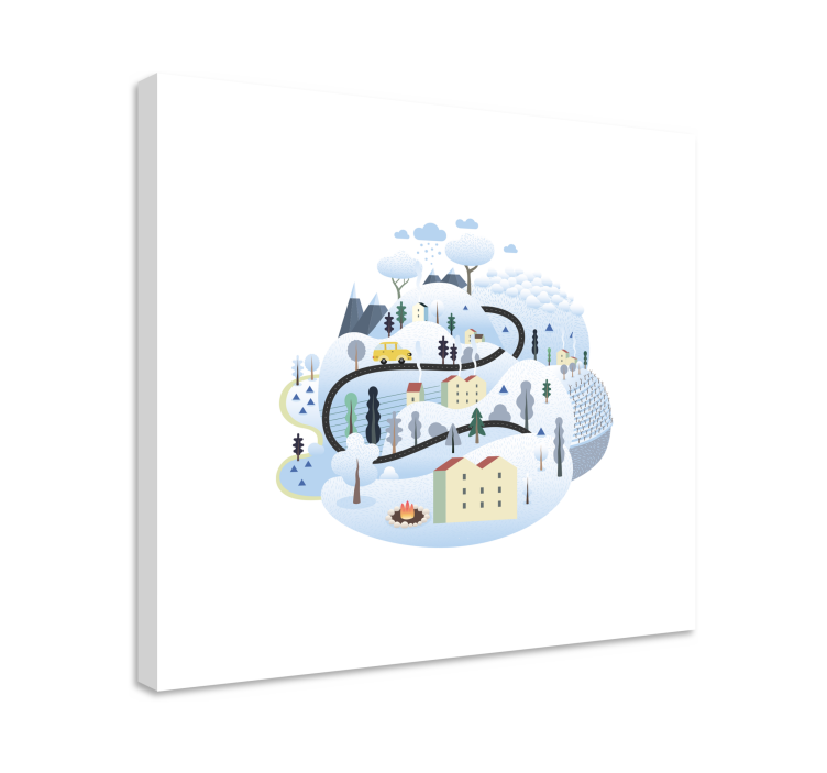 Zimní vyhlídková trasa Obraza města a země - TenStickers