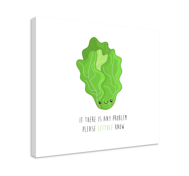 Vtipný citát s citátem ze salátu na plátně - TenStickers