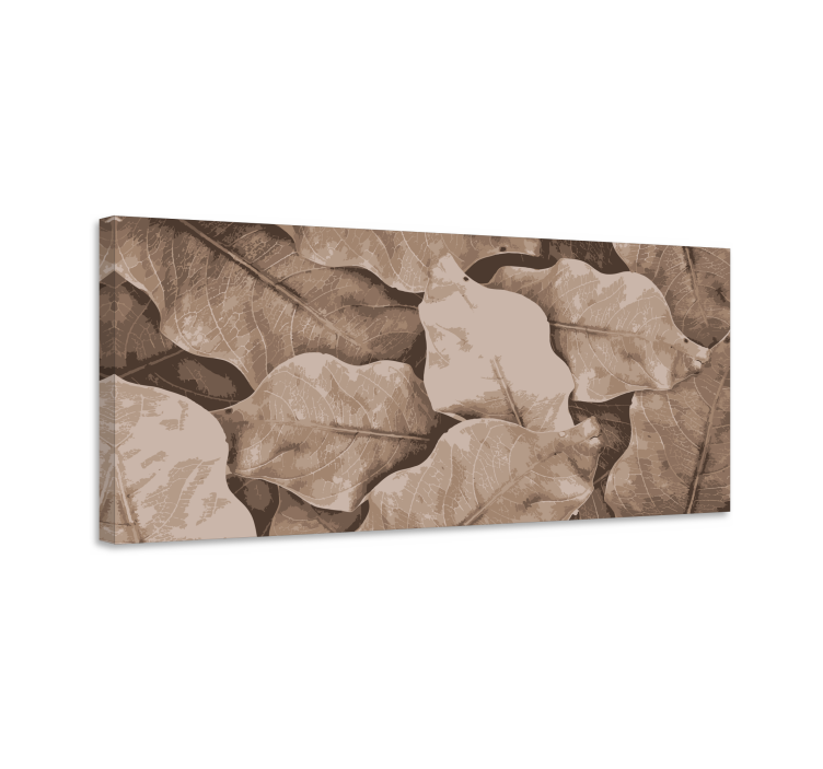 Vrstvené botanické listy Obraza květin a rostlin - TenStickers