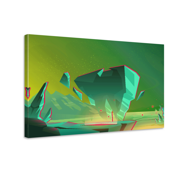 Moderní obraz geometrických krajinných prvků - TenStickers