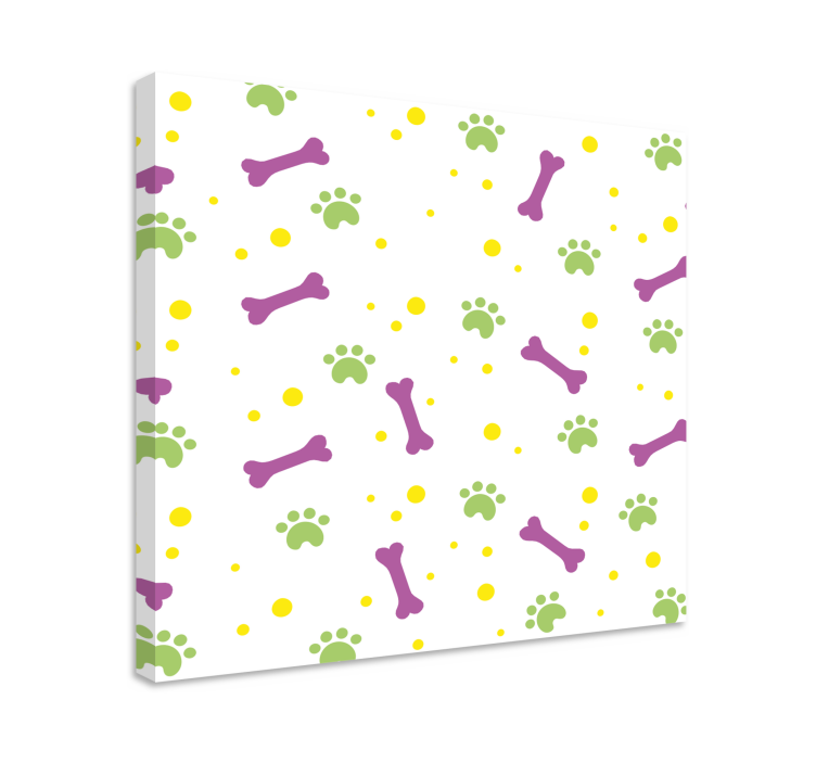 Obraz psa s živými otisky tlapek - TenStickers