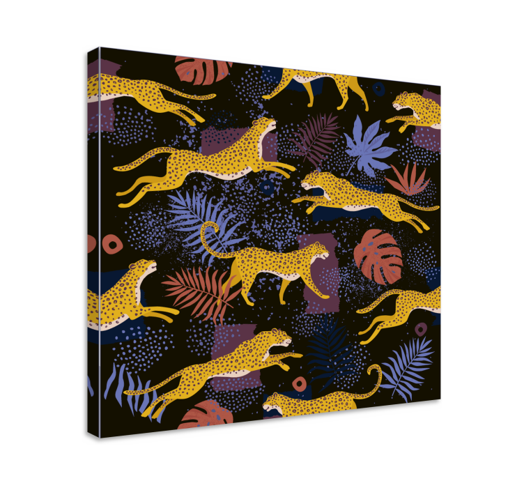 Obraz psa skákajících žlutých psů - TenStickers