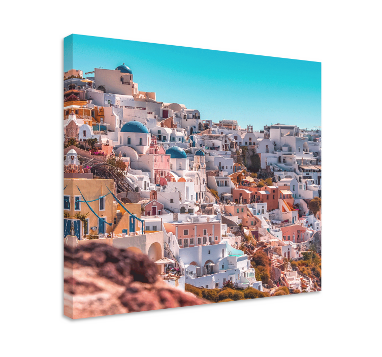 Obraz zobrazení letní noční oblohy santorini - TenStickers