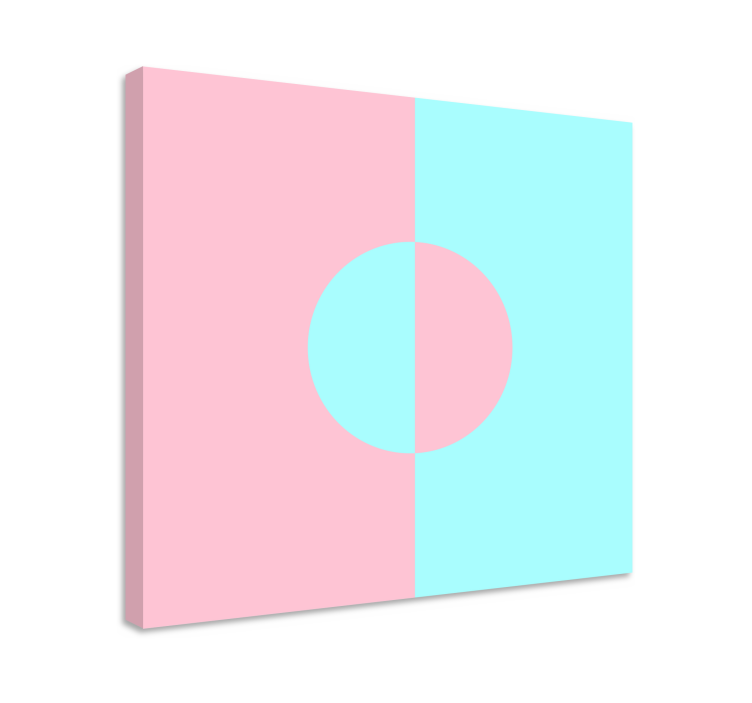 Geometrická obraza kruh a rozdělení - TenStickers