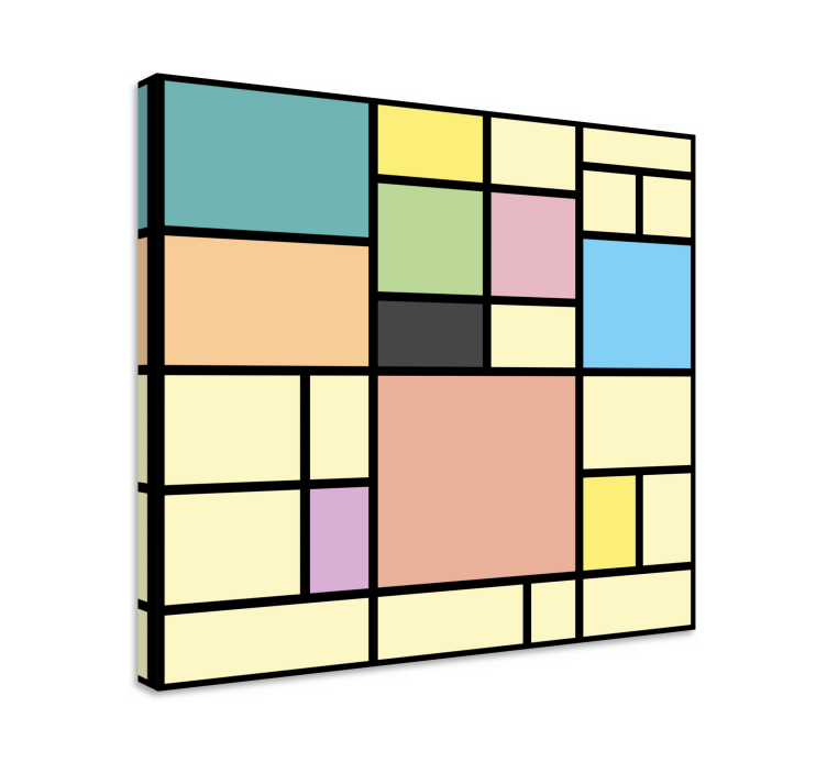 Geometrická obraza vibrantní geometrické tvary - TenStickers