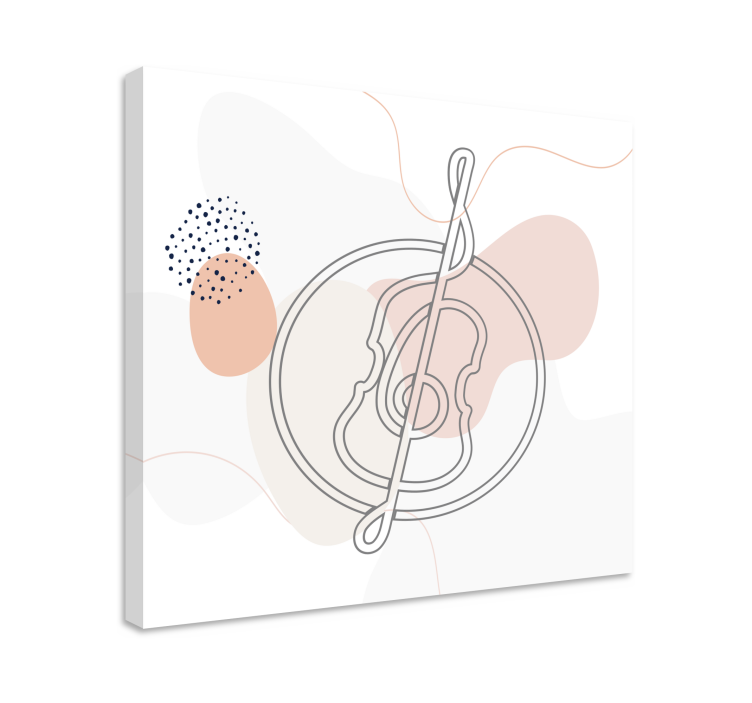 Obrazová hudba obrys hudebních nástrojů - TenStickers