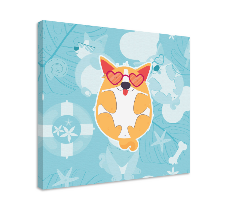 Obraz psa okouzlujícího corgiho při odpočinku - TenStickers