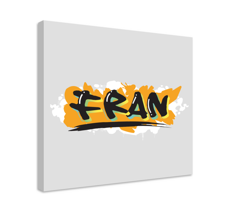 Vlastní název černé graffiti personalizované obraz - TenStickers