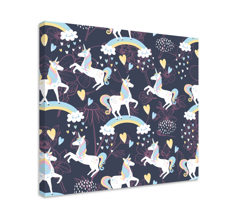 Obraz jednorožce hrajících si s kouzlem - TenStickers