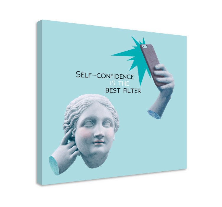 Šablona citátu sebelásky obraz ložnice - TenStickers