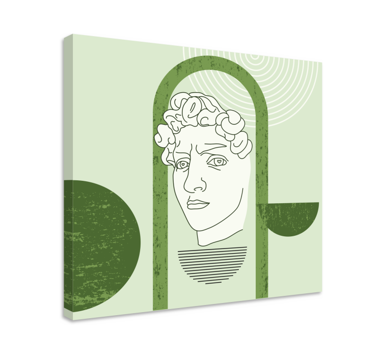 Umělecká obraza stylizovaná lidská postava - TenStickers