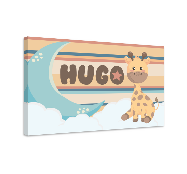 Hravý žirafí design Obraza pro školku - TenStickers