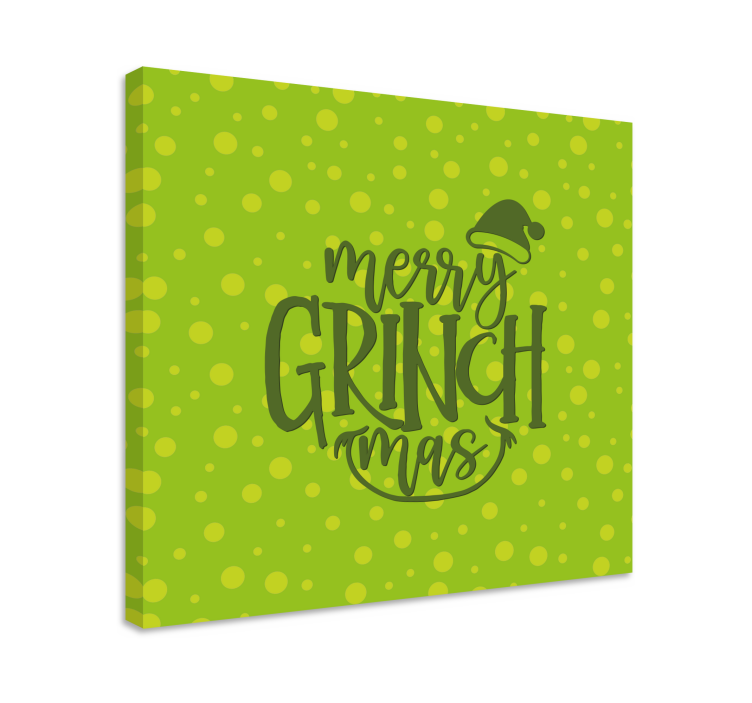 Veselé grinchmas originální vánoční obraz na plátně - TenStickers