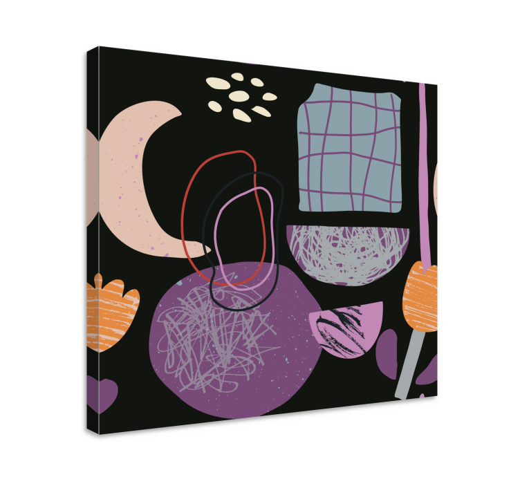 Obraz dekorace abstraktní botanické prvky - TenStickers