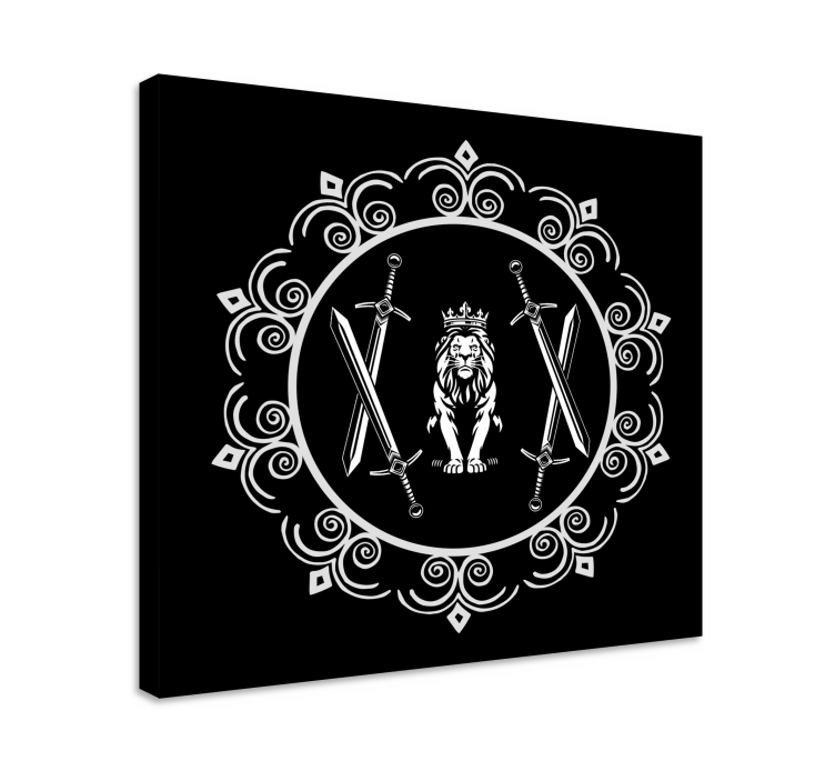 Obraza stromy lev se meči - TenStickers