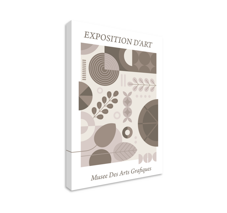 Abstraktní obraza geometrické listové vzory - TenStickers