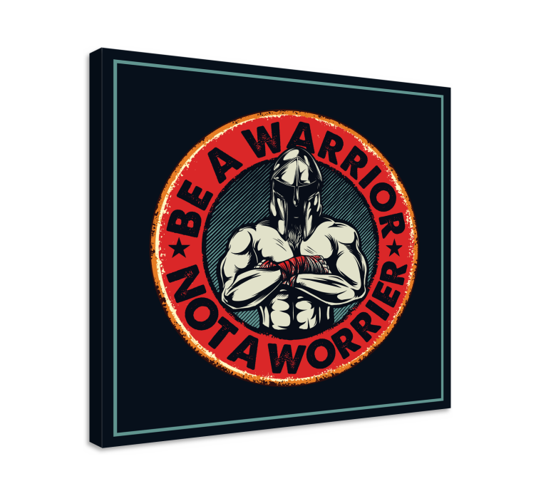 Obraza citací buď bojovník - TenStickers