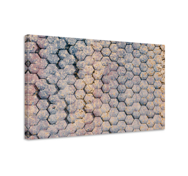 Geometrická obraza s hexagonálním vzorem - TenStickers