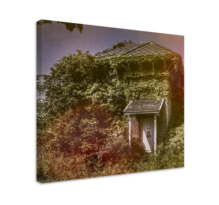 Rustikální obraz opuštěné chaty - TenStickers