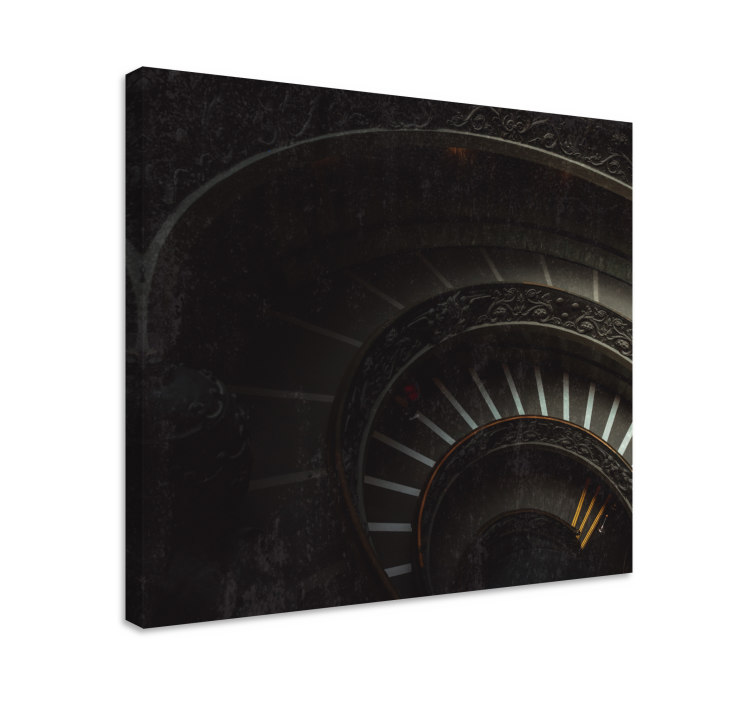 Abstraktní obraza hloubka spirálového schodiště - TenStickers