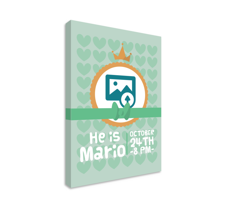 Obraza pro školku on je mario - TenStickers