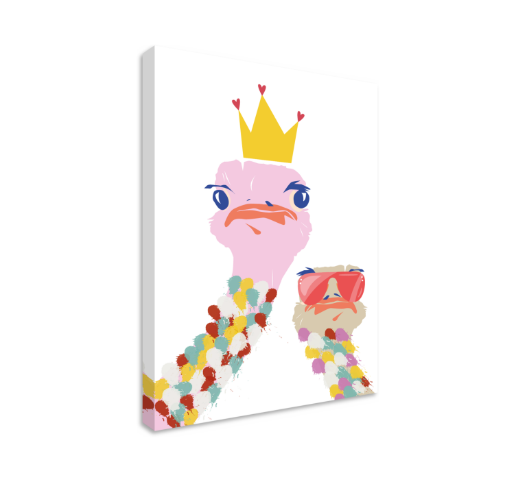 Korunovaný pštros Obraza zvířat - TenStickers