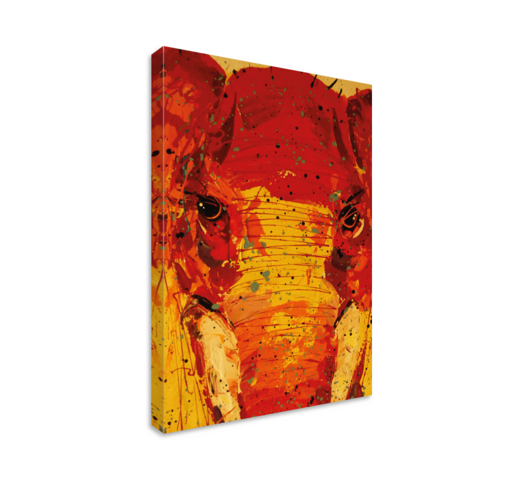 Obraza slona v živých barvách - TenStickers