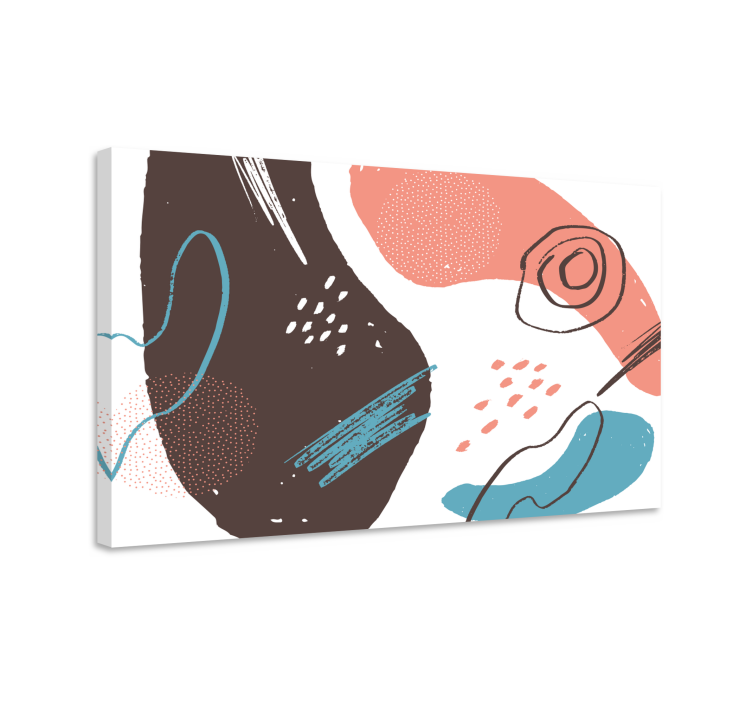 Abstraktní obraza dynamické umělecké tvary - TenStickers