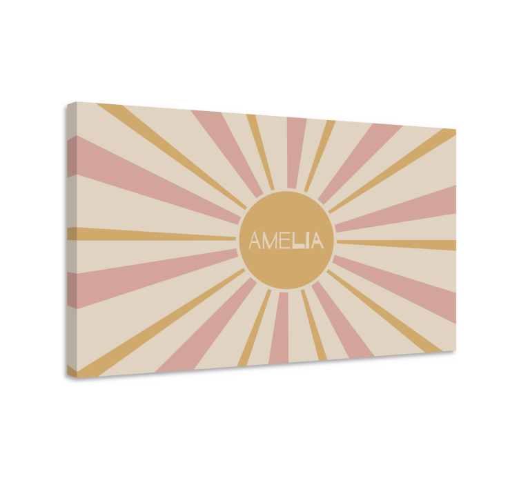 Design amelia sunburst Obraza Abc a písmena - TenStickers