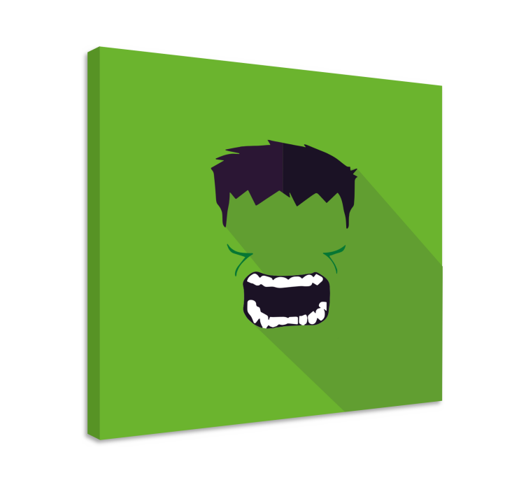 Zelený superhrdina zarámovaný obrázek - TenStickers