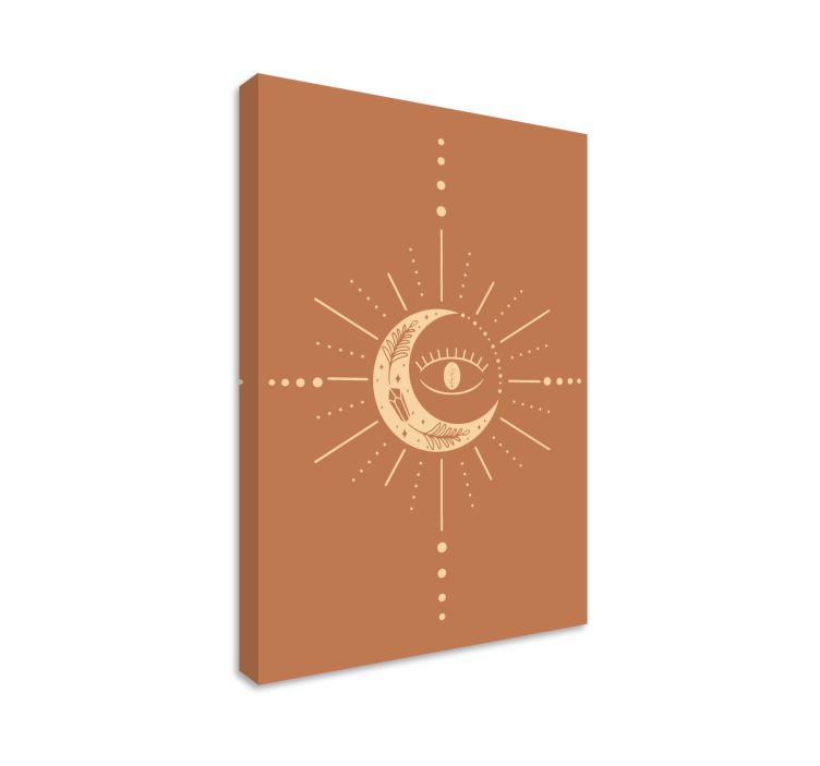 Design nebeského půlměsíce Abstraktní obraza - TenStickers