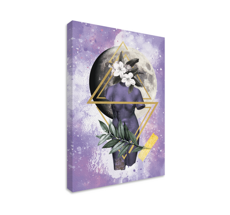 Digitální koláž obraz umění na stěnu - TenStickers